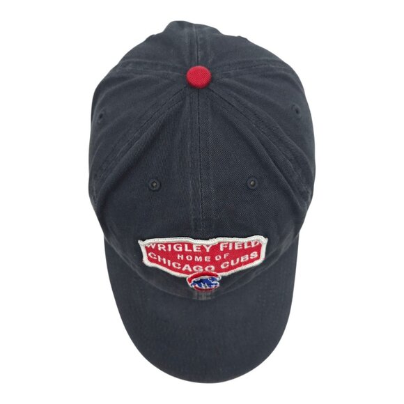 47 Brand Wrigley Field Chicago Cubs Patch Strapback Cap Trucker MLB Baseball Hat - Picture 6 of 14